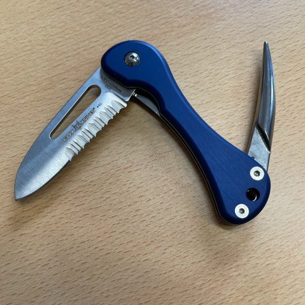 Black Fox Folding Sailing Knife in Blue & Silver FK233 | SportingCutlery.co.uk
