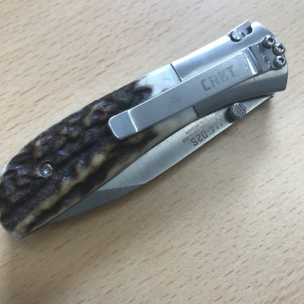 CRKT Carson Folding Pocket Knife M4 02 Stag Onlays | SportingCutlery.co.uk