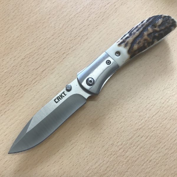 CRKT Carson Folding Pocket Knife M4 02 Stag Onlays | SportingCutlery.co.uk