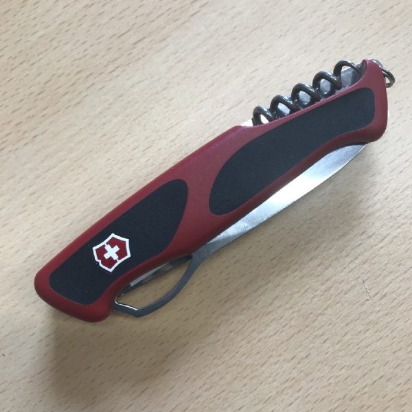 Victorinox Rangergrip 79 in Red and Black with Woodsaw | SportingCutlery.co.uk