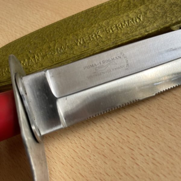 Rare - Puma Frogman Diving Knife with Original Metal Sheath | SportingCutlery.co.uk