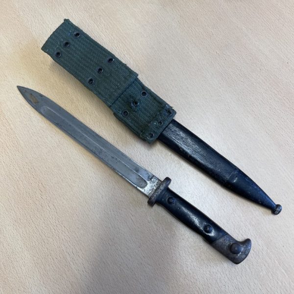 Sommerda German Bayonet - 'Sommerda' Stamp to Ricasso - Wooden and Metal Scabbard.  | SportingCutlery.co.uk