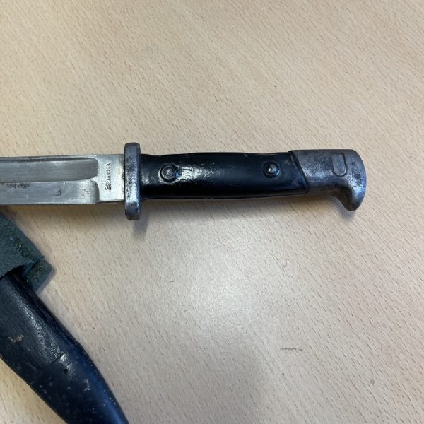 Sommerda German Bayonet - 'Sommerda' Stamp to Ricasso - Wooden and Metal Scabbard.  | SportingCutlery.co.uk
