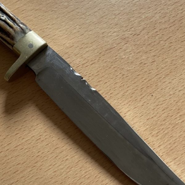 Vintage Stuart Truelove Sheffield Stag Handle Fixed Blade Knife | SportingCutlery.co.uk