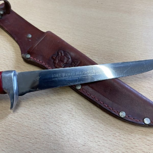 Puma Mariner Knife No.6362 Date Stamp 81773 (1971) with Leather Sheath - Image 3