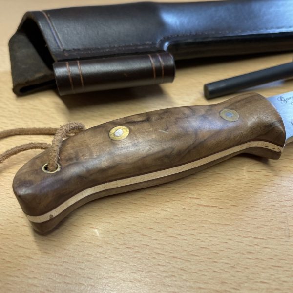Gary Mills Lynx Bushcraft Knife with Leather Sheath - Firesteel Edition - Image 6