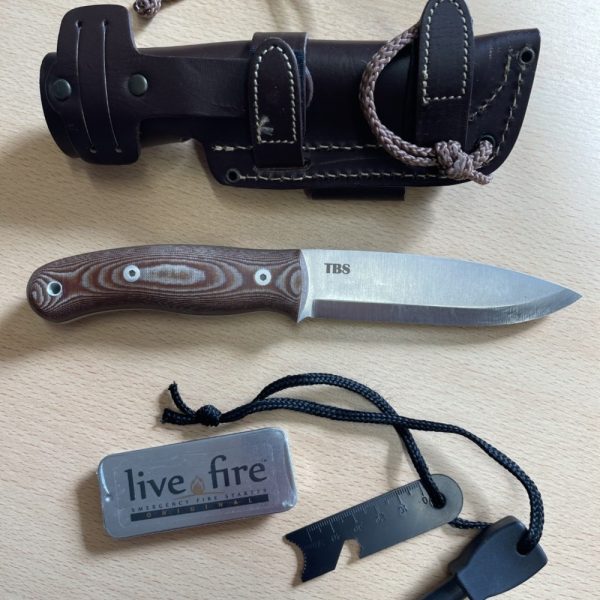 TBS Boar Bushcraft Knife - Live Fire & Firesteel Edition - Micarta Handle - Multi Carry Sheath - Image 3