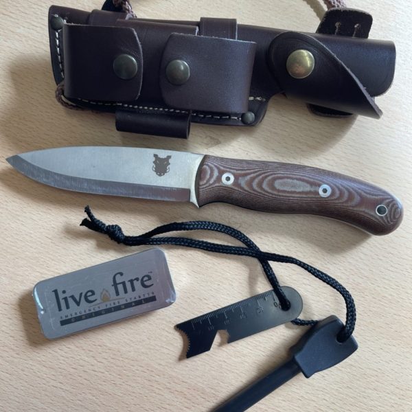 TBS Boar Bushcraft Knife - Live Fire & Firesteel Edition - Micarta Handle - Multi Carry Sheath - Image 2