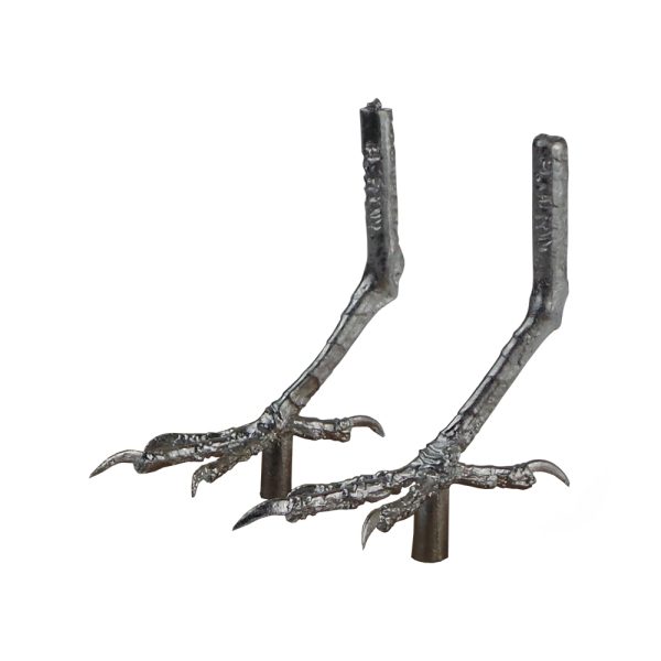 Pewter Bird Feet - Suitable for Pied Wagtail, Pipit, Robin & More