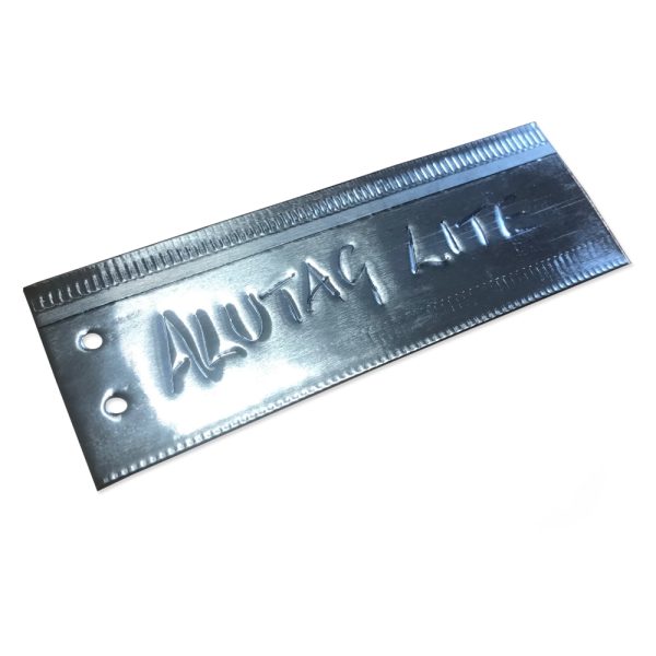 25 x Large Alu-Tag Aluminium Blank