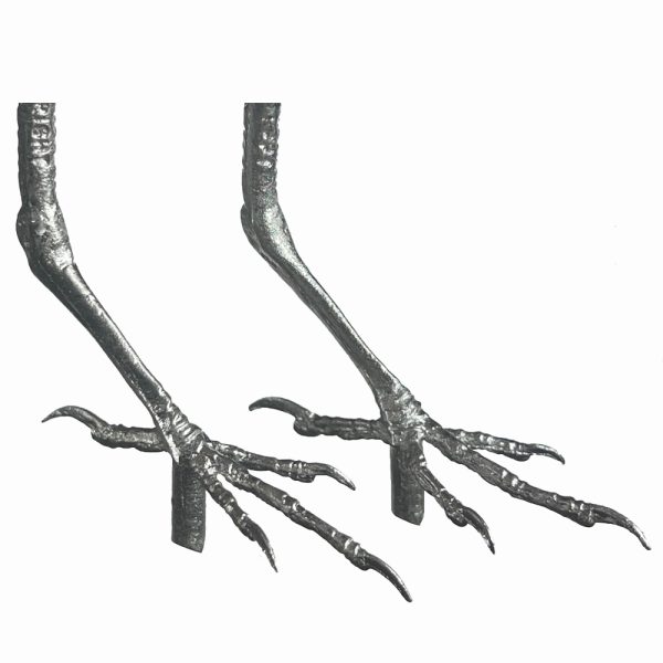 Pewter Bird Feet - Suitable for Wheatear and Redwing