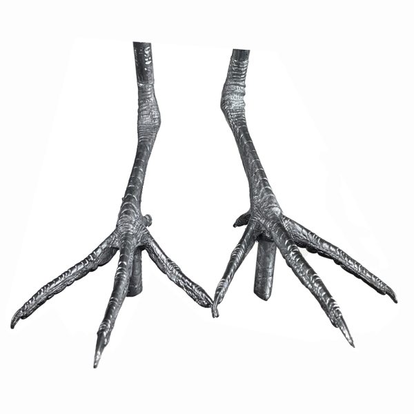 Pewter Bird Feet - Suitable for Bittern and Green Heron - Crouching