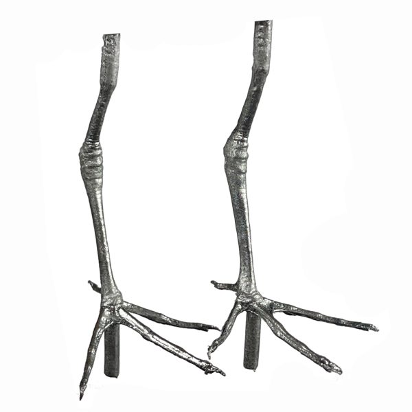 Pewter Bird Feet - Suitable for Knot and Ruff
