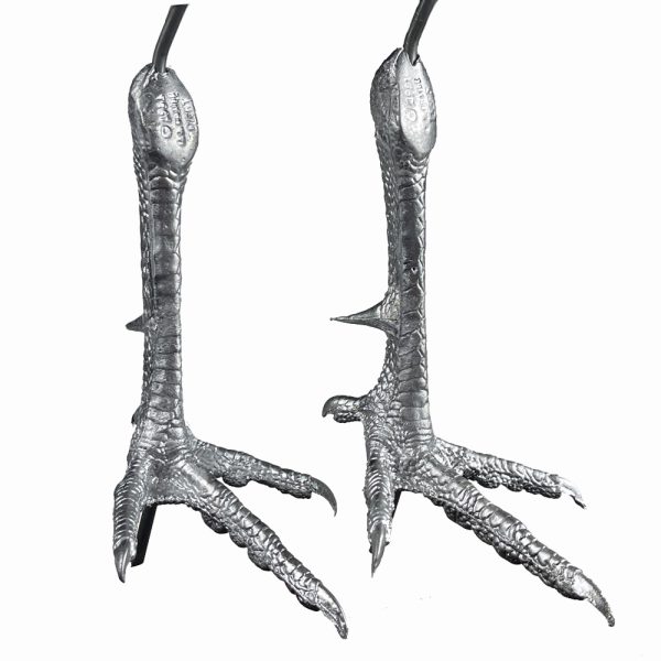 Pewter Bird Feet - Suitable for Pheasant