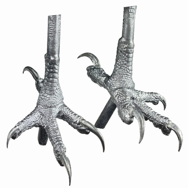 Pewter Bird Feet - Suitable for Buzzard