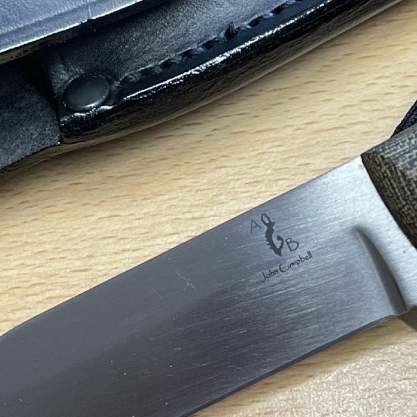 John Campbell - Arizona Trapper - Bushman Knife in Leather Case - Image 4