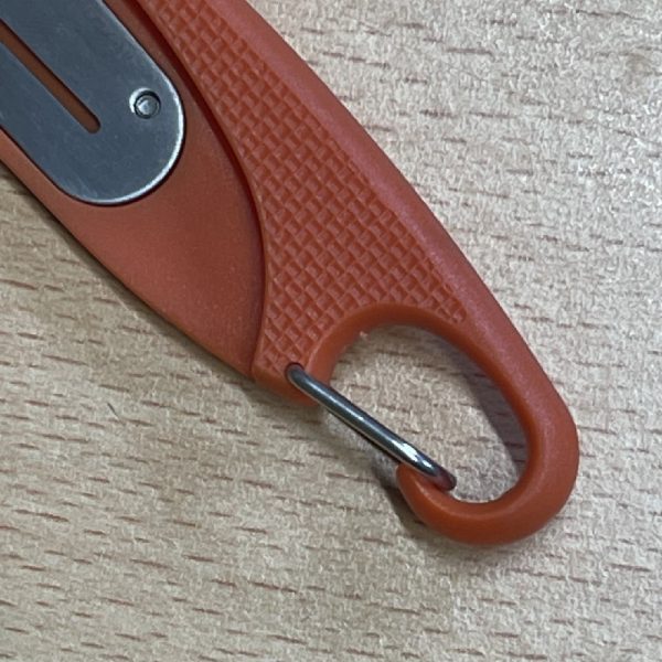 Black Fox Folding Pocket Knife BF-80 Orange Zytel Handle - Image 2