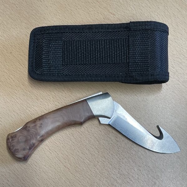 Last One! Fox Knife - Folding Skinner M/CO Briar Wood Handle 2609RT - Image 2