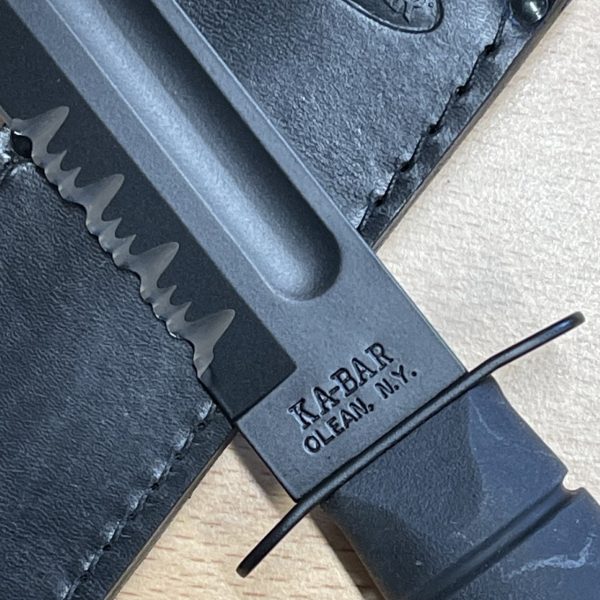 Ka-Bar Knives Utillity Knife 02-1212 - Part Serrated Edge - with Leather Sheath - Image 4