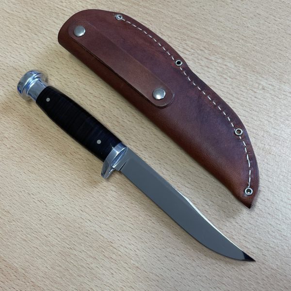 Rare Queen Cutlery 92 Stacked Wood Handle with Leather Sheath - As New & In Box - Image 2