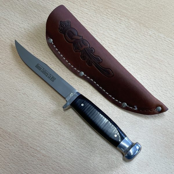 Rare Queen Cutlery 92 Stacked Wood Handle with Leather Sheath - As New & In Box - Image 4