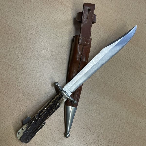 Herbertz Berlangerungsdolch Stag Folding Bowie Knife - Image 2