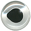 Transparent Glass Fish Eyes on Wire with Black Pupil