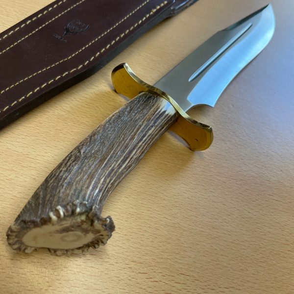 Muela Magnum - Bowie Knife with Stag Antler Handle & Leather Sheath - Made In Spain - Image 7