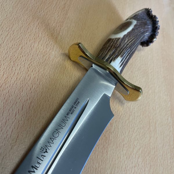 Muela Magnum - Bowie Knife with Stag Antler Handle & Leather Sheath - Made In Spain - Image 5