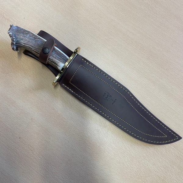 Muela Magnum - Bowie Knife with Stag Antler Handle & Leather Sheath - Made In Spain - Image 8