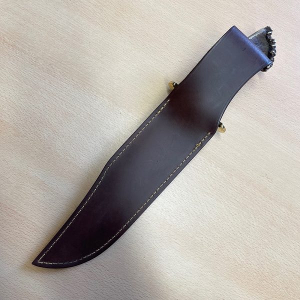Muela Magnum - Bowie Knife with Stag Antler Handle & Leather Sheath - Made In Spain - Image 9