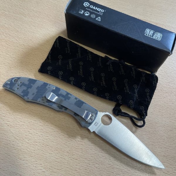 Ganzo Folding Pocket Knife - G732-ca - Ventilated G10 Handle - Image 2