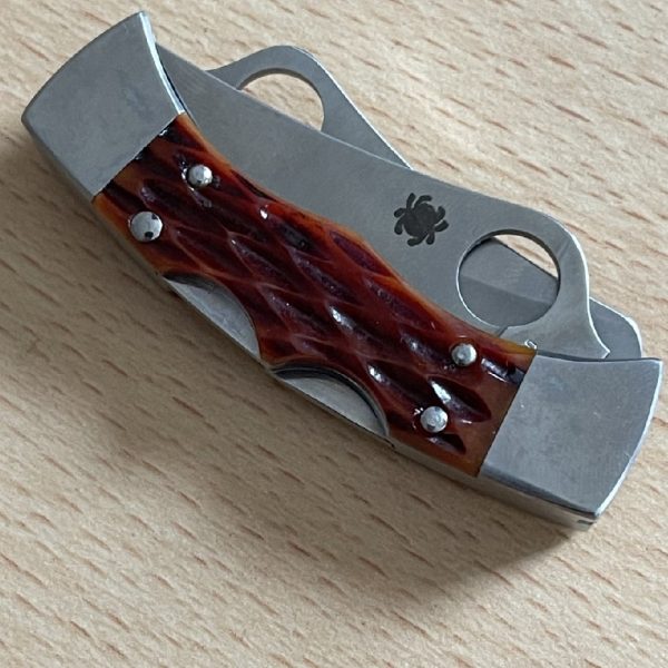 Spyderco Micro Dyad C112P&S - Jigged Bone Scales - Image 6