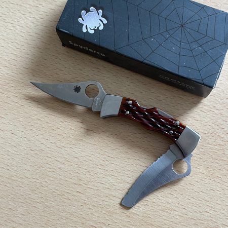 Spyderco Micro Dyad C112P&S - Jigged Bone Scales