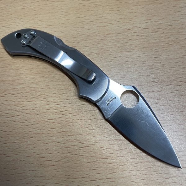 Spyderco Dragonfly - C28 Stainless Steel Handle - Plain Edge - Image 2