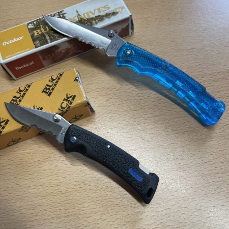 Buck Lite Serrated Aqua and Buck Mini Protege
