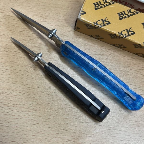 Buck Lite B444 Serrated Aqua and Buck Mini Protege B455-FX-0  both Boxed and Unused - Image 4