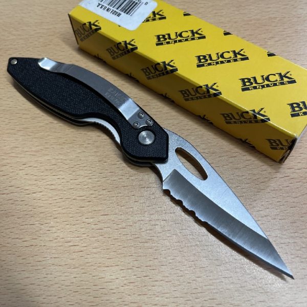 Buck Odyssey I - Plain & Part Serrated B186 - Boxed & Unused - Image 3