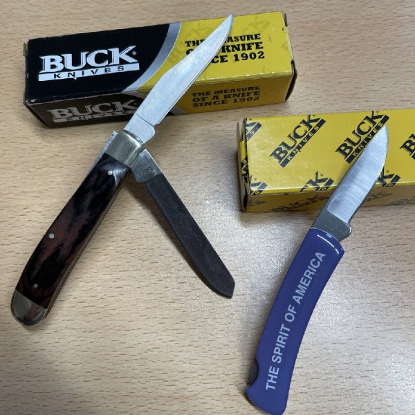 Buck Trapper B382-BRW-0 and Buck Liberty B525-LB-0 both Boxed and Unused - Image 2