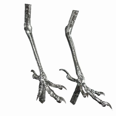 Pewter Bird Feet for Thrush & Redwing