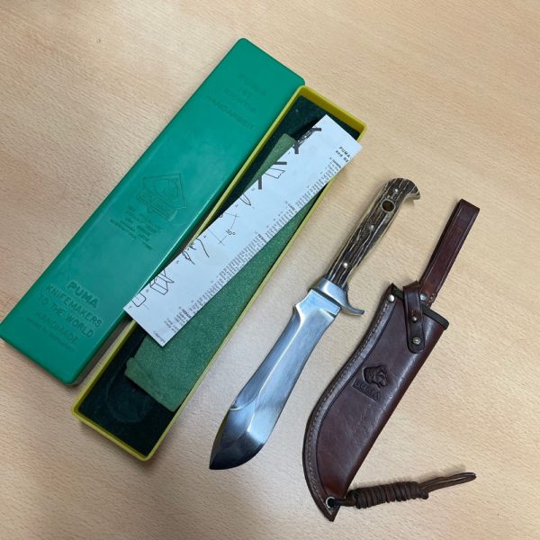Vintage Puma White Hunter possibly an Automesser - Antler Handle - early. - Image 3