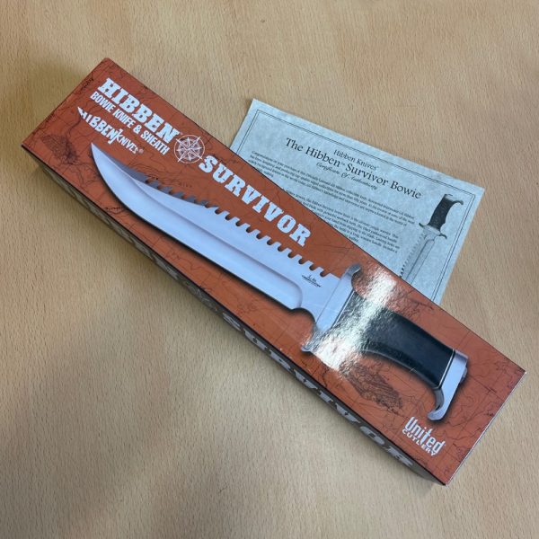 Gil Hibben Survivor Bowie Knife & Sheath - Image 3