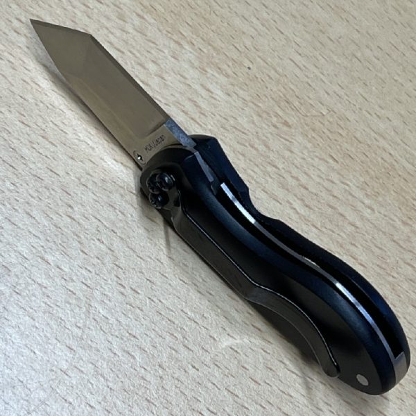 Al Mar Cigar Cutter - Black Micarta Chisel Grind - HCBM-1 - Image 6