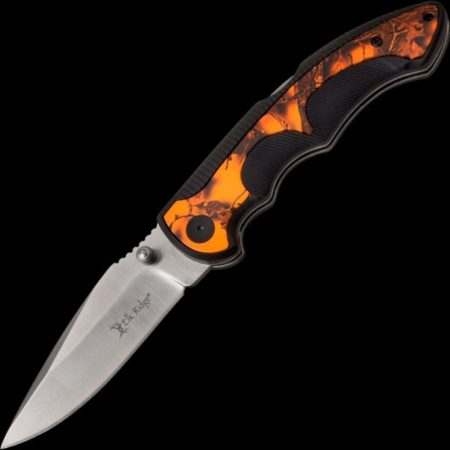 Elk Ridge Folding Knife with Exchangeable Blades - Orange