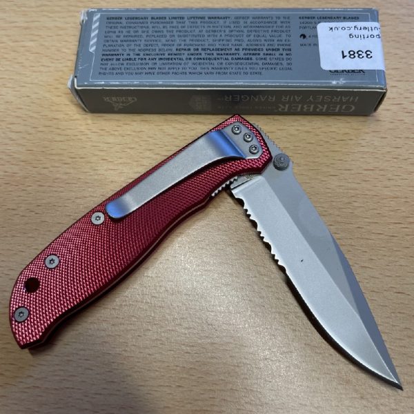 Gerber Harsey Air Ranger - Red with Part Serrated Edge - Folding knife 05918 - Image 2