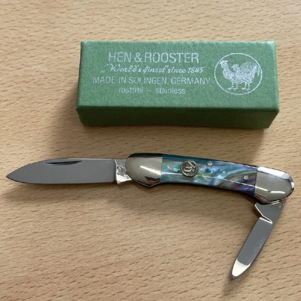 Hen and Rooster Vintage Twin Blade Pocket Knife - H102AB - Image 2