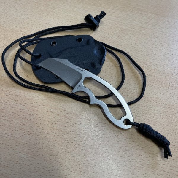Hogue EX-F03 Hawkbill Tumble Finish Neck Knife HK35360 - Image 2