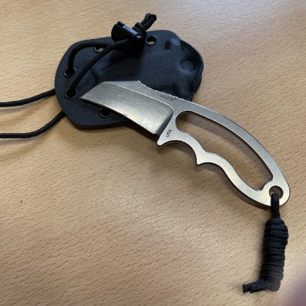 Hogue EX-F03 Hawkbill Tumble Finish Neck Knife HK35360 - Image 4