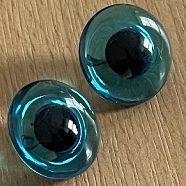 Glass Eyes - Blue Teddy Bear 20mm - Image 3