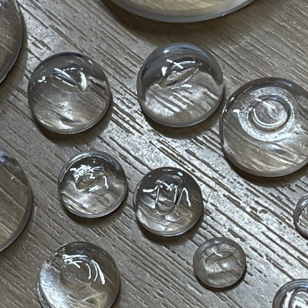 Various Clear Glass Dome Shape Eyes (23 eyes) Excellent Craft Pack - Image 6